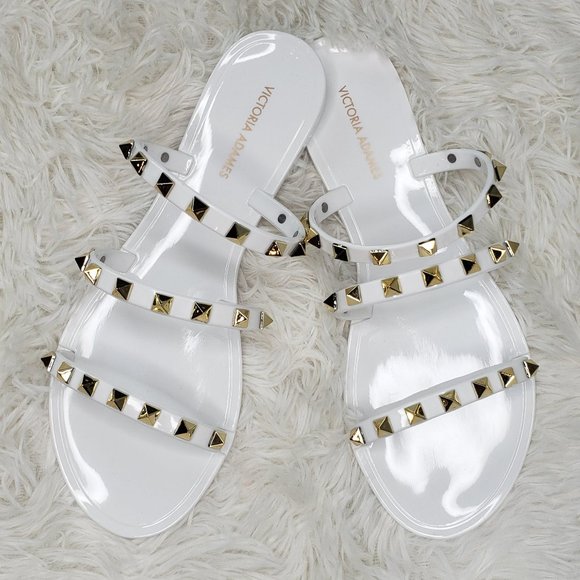 Nora Rose Boutique Shoes - [NEW] Studded Jelly Sandals